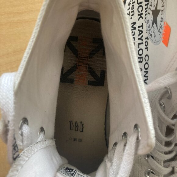 Size 11 - Converse Off-White x Chuck 70 White - Good Condition - Picture 3 of 9
